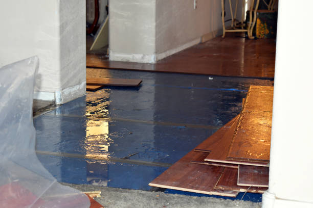 Professional Flood Cleanup technician working in North Scituate, RI